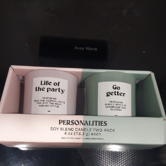 Persona Other - Persona Personalities Soy Blend Candle Two-Pack - White and Green